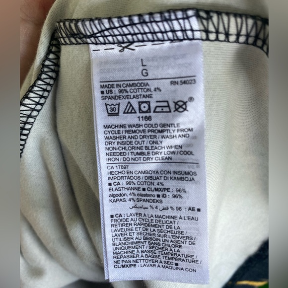 Old Navy EUC women’s black Safari print shift dress with animals size Large - Picture 6 of 6